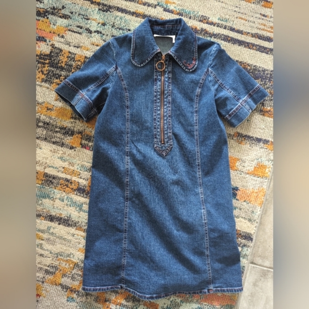 See By Chloe blue denim mini dress